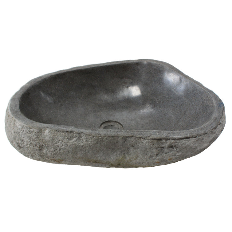Eden 18'' Gray Stone Vessel Bathroom Sink