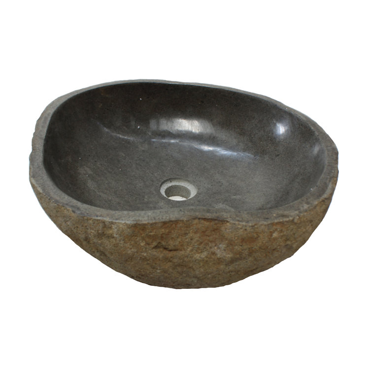 Eden 18'' Gray Stone Vessel Bathroom Sink
