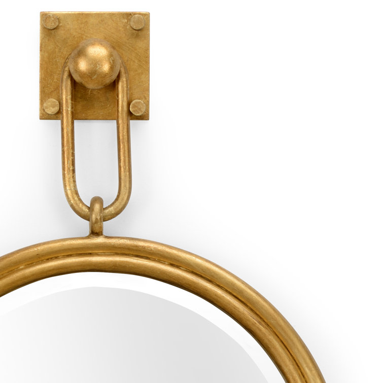 Lucia Antique Gold Round Wall Mirror