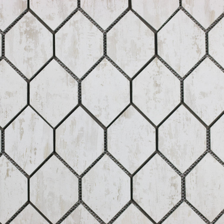 Tuscan Design 4" x 5" Glass Honeycomb Mosaic Wall Tile