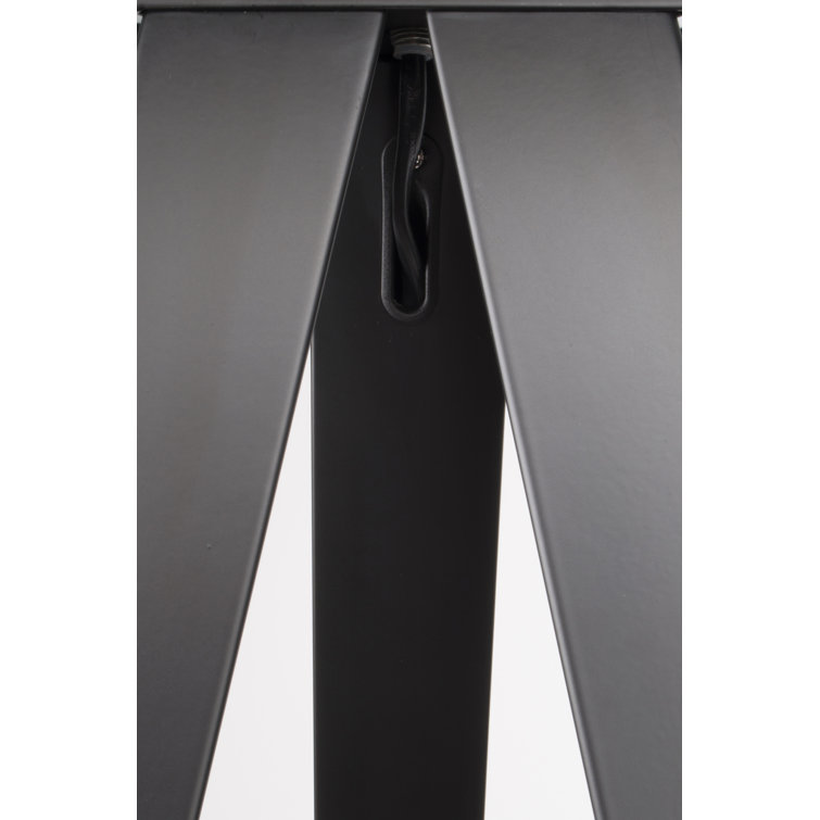 Modern Tripod 62'' Floor Lamp with Black Drum Shade