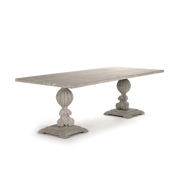 Rectangular Farmhouse Pine and Elm Dining Table