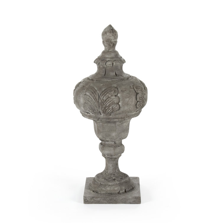 Zentique Distressed Glass Urn Planter, 25.75" Tall
