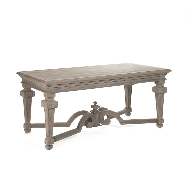 Dry Natural Elm Rectangular Reclaimed Wood Dining Table