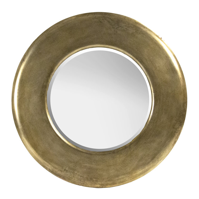 Antique Bronze Rectangular Wood Wall Mirror 40x40