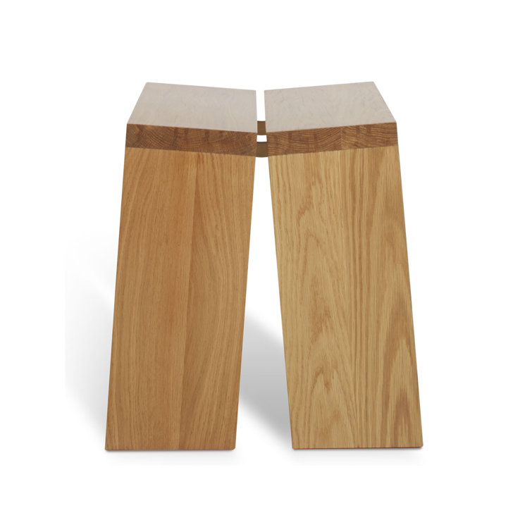 White Oak 60" Bench with Brass Brackets