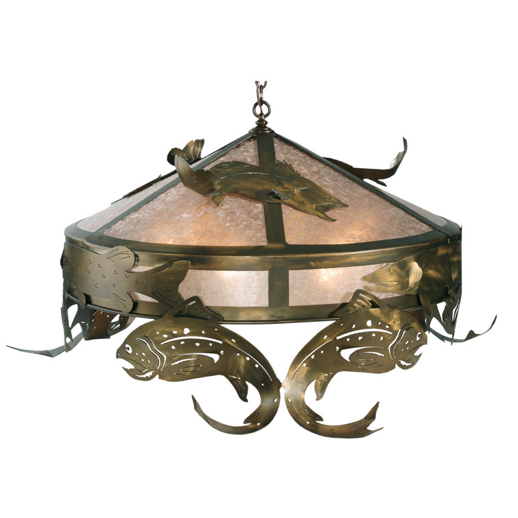 Copper Gleam 6-Light Globe Pendant for Indoor/Outdoor Use