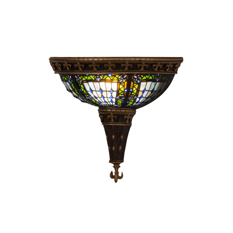 Victorian Gothic Bronze 2-Light Dimmable Wall Sconce