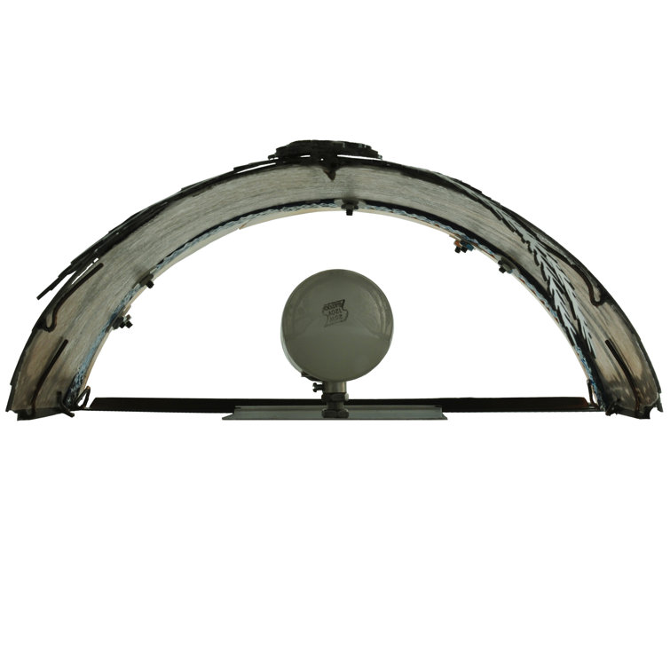 Rustic Americana Dual-Light Brass & Bronze Sconce with Mica Shield