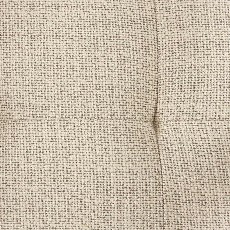 Mid-Century Modern Tan Microfiber Accent Chair with Wood Frame