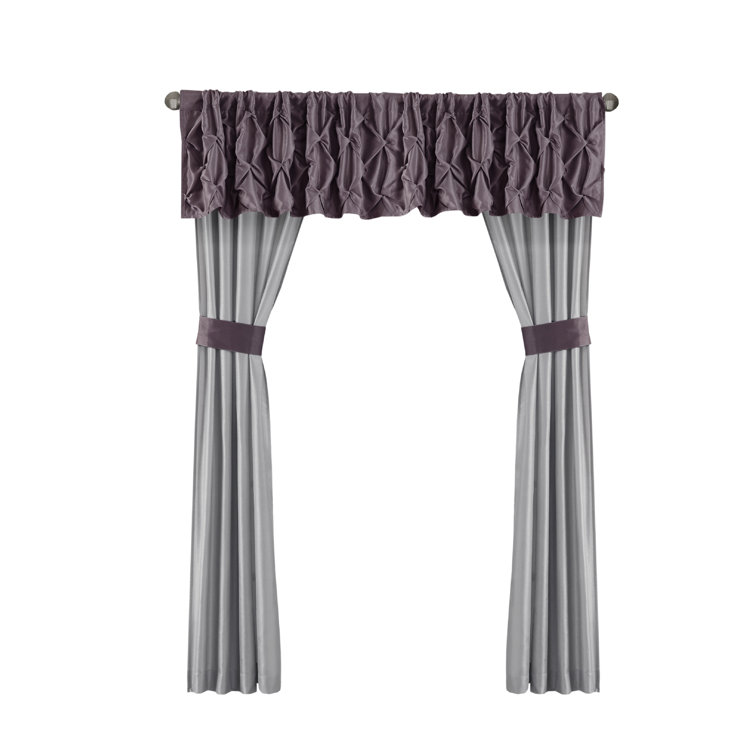 Joella 24-Piece Plum Microfiber Queen Bedding Set