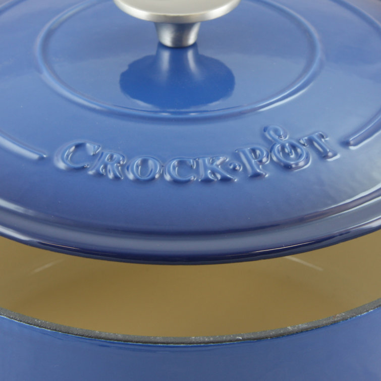 Sapphire Blue 10.6'' Enameled Cast Iron Dutch Oven