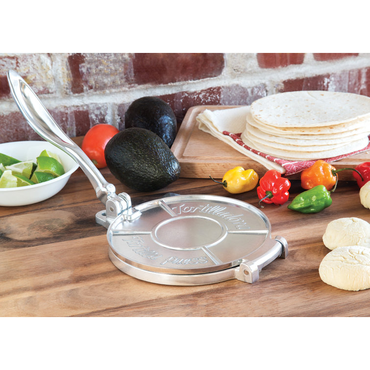 Polished Aluminum 6-Inch Tortilla Press