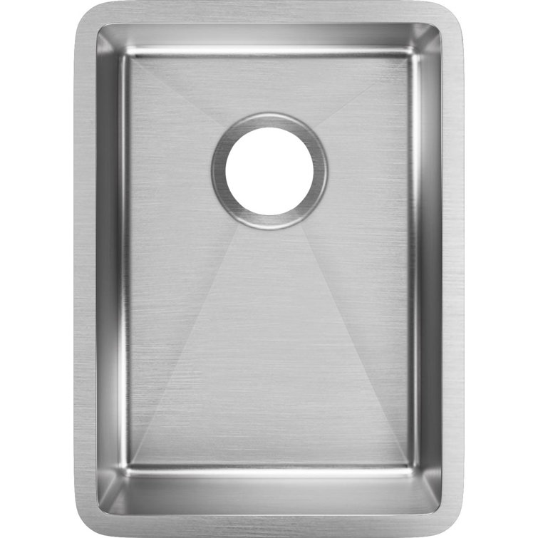 Elkay Crosstown Stainless Steel Undermount Bar Sink with Tight Corners