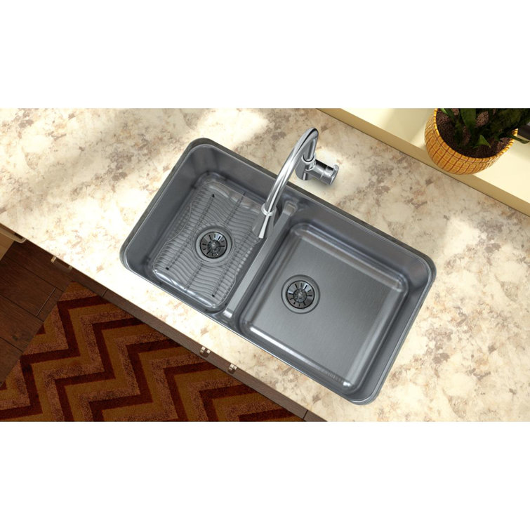 Stainless Steel 14" x 10" Sink Grid with Center Drain Opening