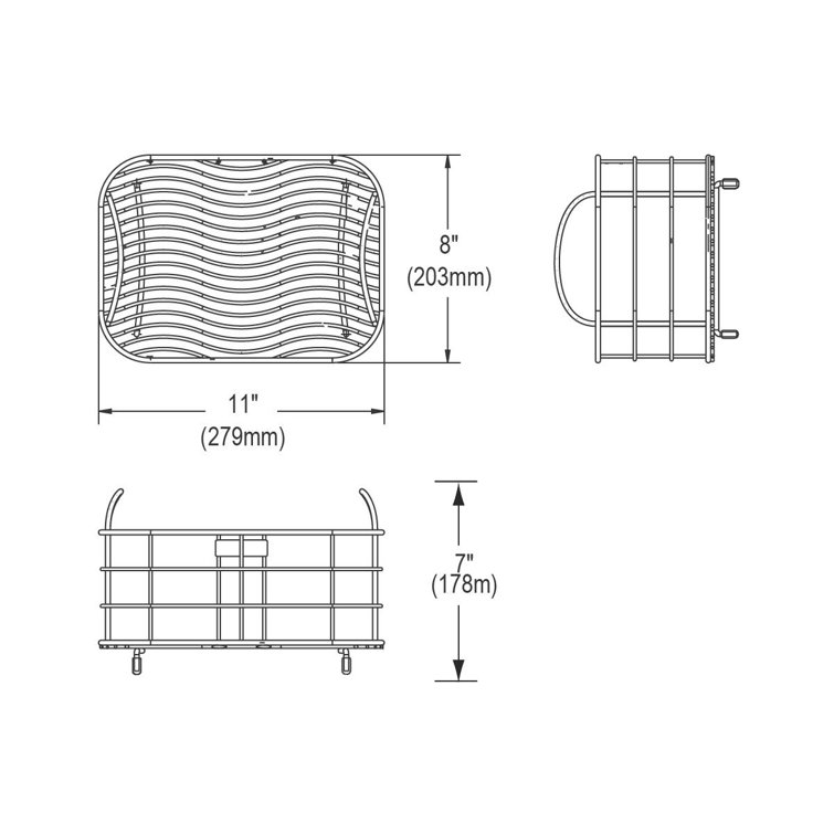 11" x 8" Stainless Steel Rinsing Basket