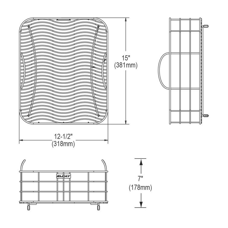 Stainless Steel Large Kitchen Sink Rinsing Basket