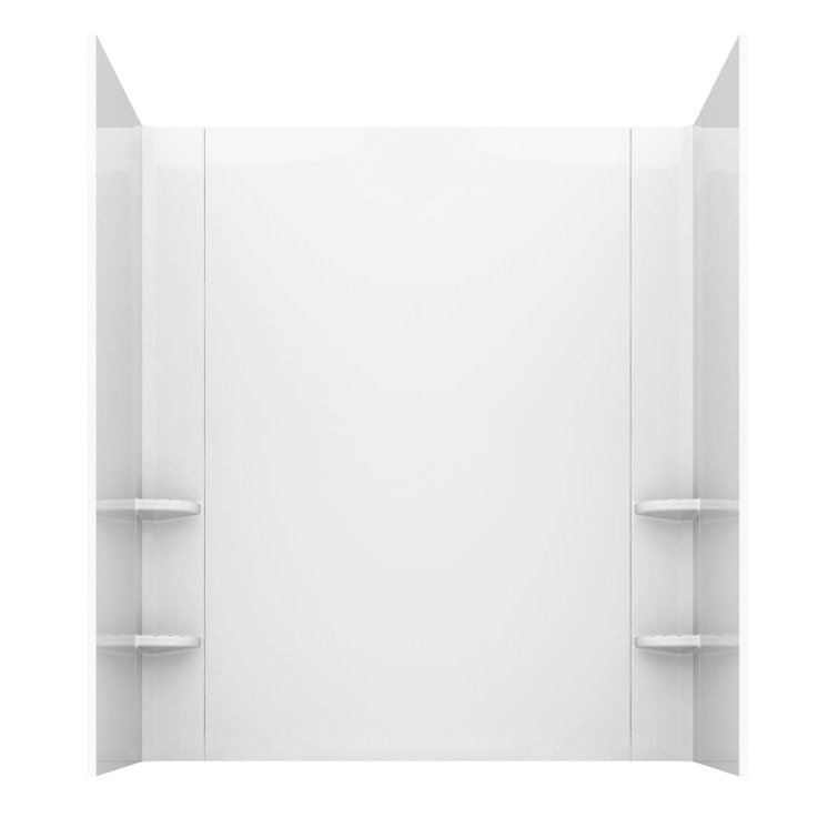 Telluride 47.25'' x 27'' White Acrylic Walk-In Air Bathtub