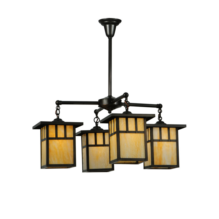 Hyde Park Mission 4-Light Double Bar Chandelier