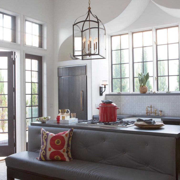 Clarendon Bronze 6-Light LED Pendant with Clear Glass