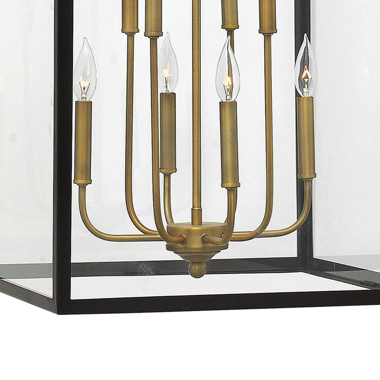 Clarendon Bronze Elegance 8-Light Clear Glass & Brass Chandelier