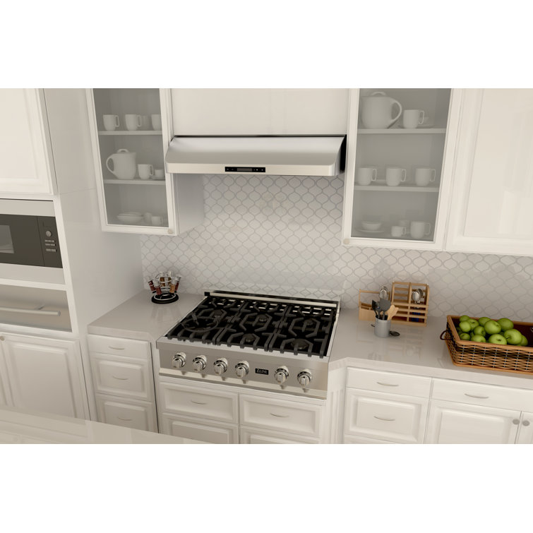 30" Brushed Stainless Steel Under Cabinet Range Hood