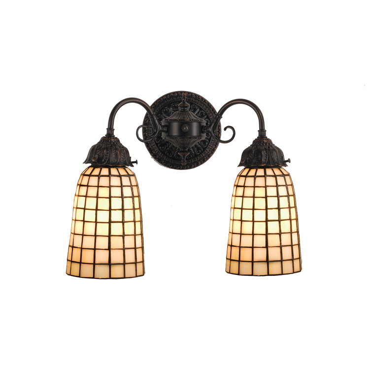 Black Direct Wired Electric Wall Sconce with Geometric Shade
