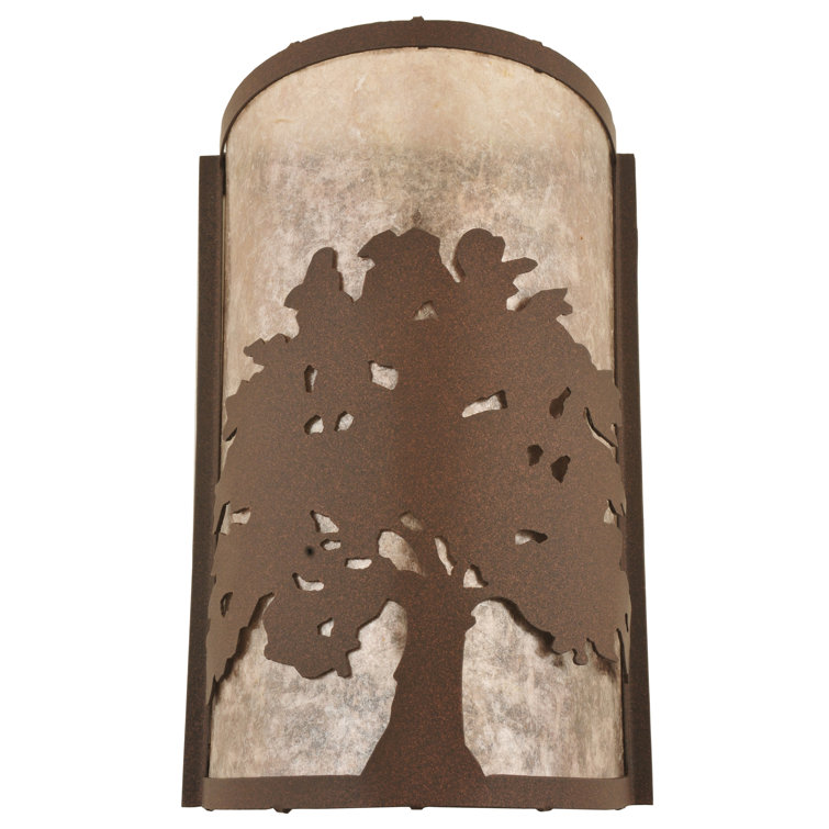 Rustic Silver 1-Light Direct Wired Energy Star Sconce