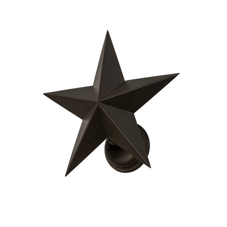 Eco-Friendly Bronze Texas Star 1-Light Wall Sconce