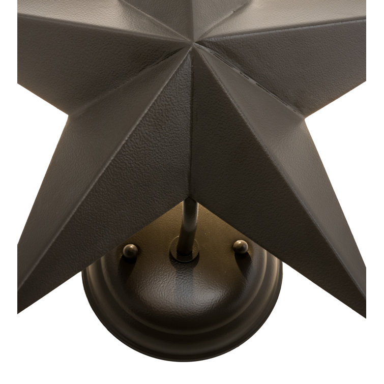Eco-Friendly Bronze Texas Star 1-Light Wall Sconce