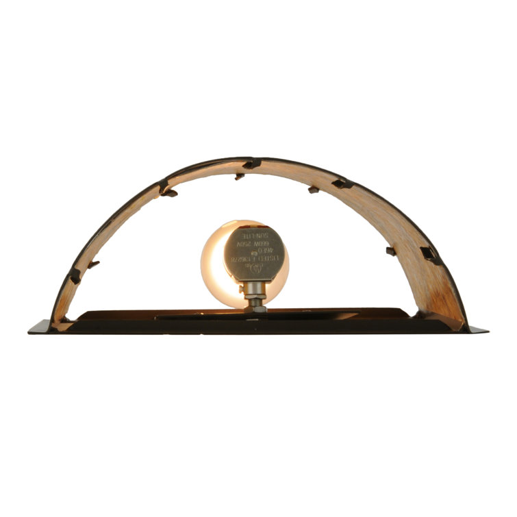 Timeless Bronze Steel Sconce with Amber Mica Shade