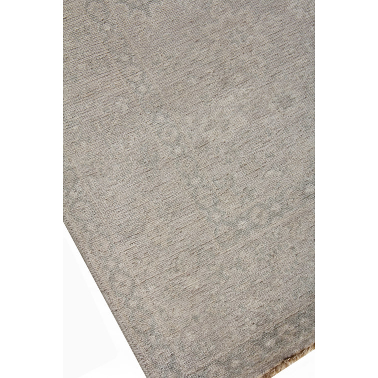 Hand-Knotted Beige Wool 12' x 15' Oriental Rug