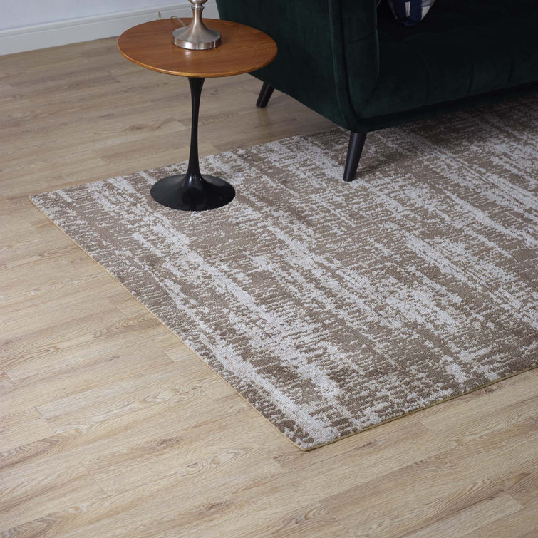 Darja 8' x 10' Light and Dark Tan Abstract Synthetic Area Rug