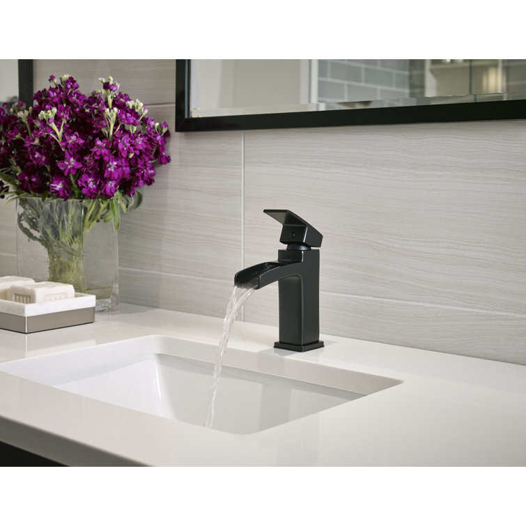 Kenzo Matte Black Single Handle Bathroom Faucet