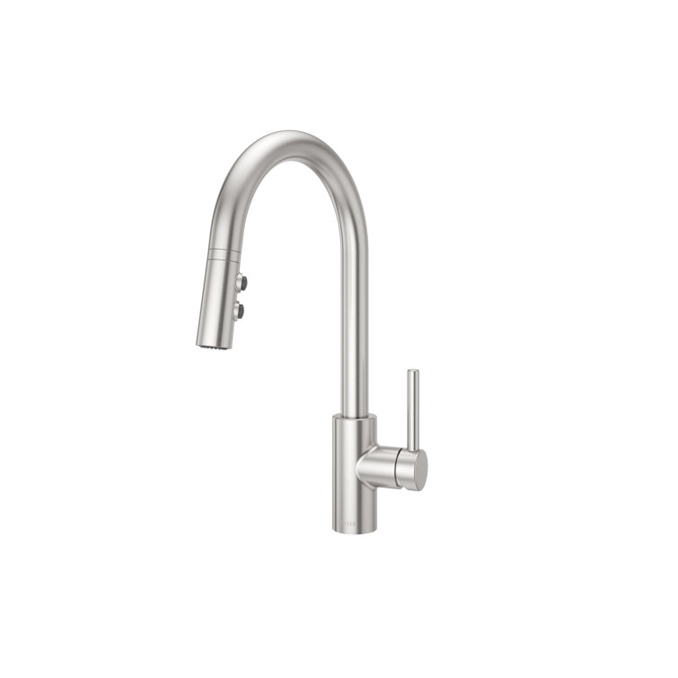 Stainless Steel Single Handle Pull-Down Kitchen Faucet