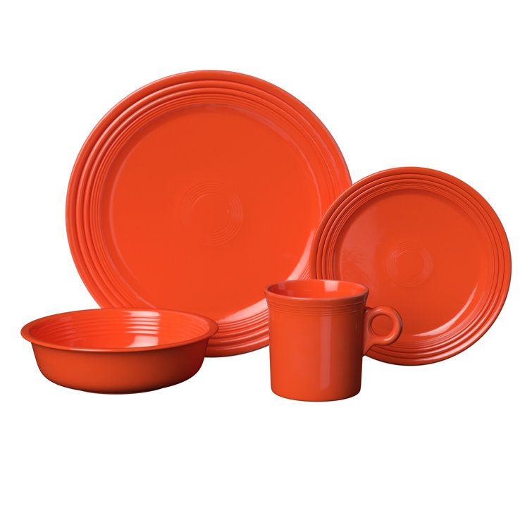 Poppy Ceramic Microwave-Safe Dinner Plate, 10.5 Inch