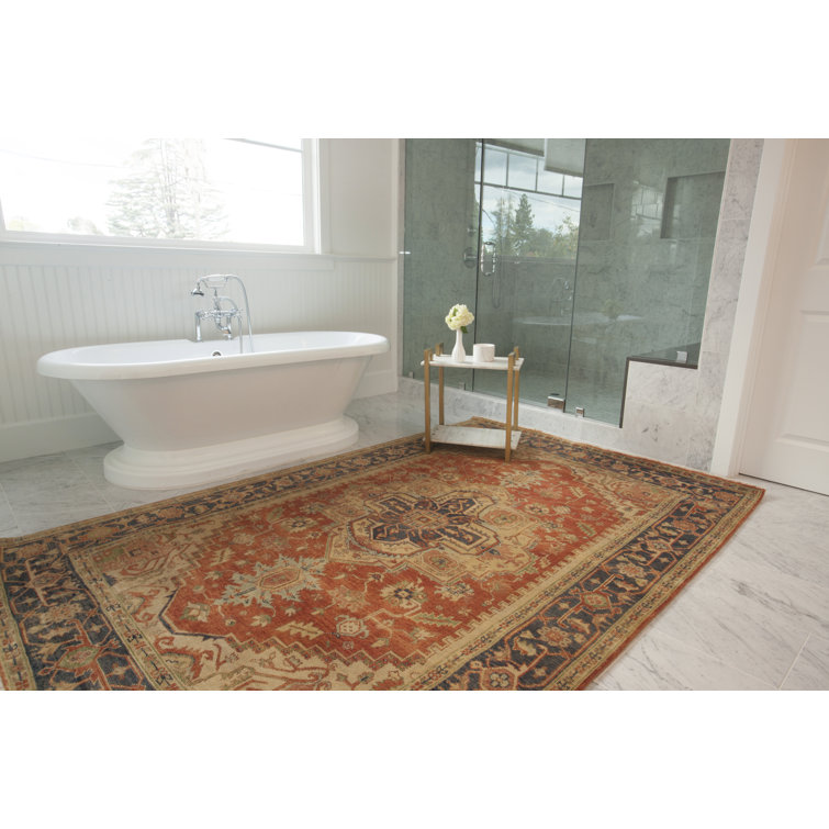 Handmade Red Wool Rectangular 8' x 10' Oriental Rug