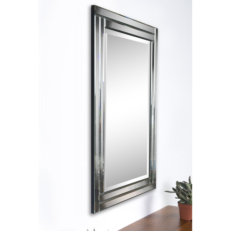 Ava Rectangular Beveled Bathroom Vanity Mirror 29" x 40"