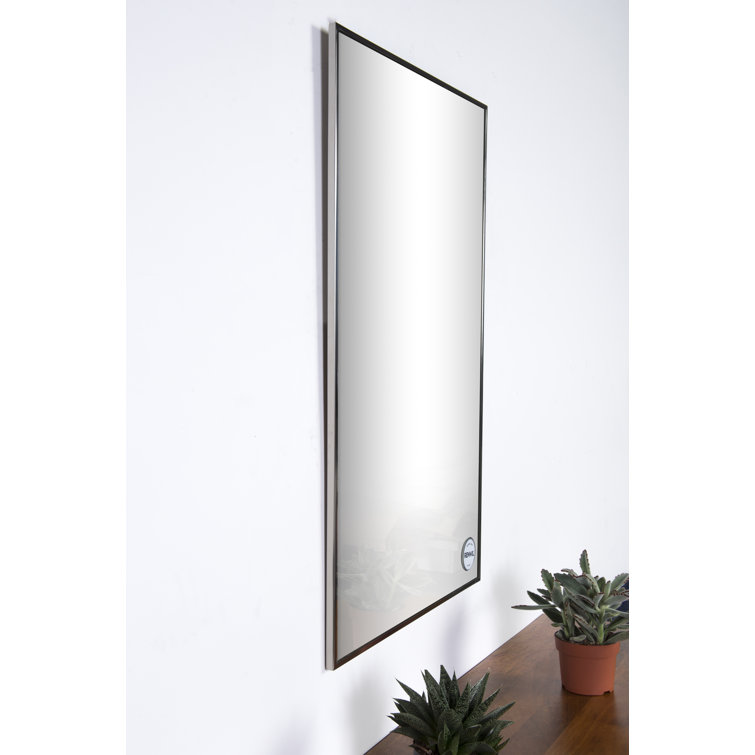 Rectangular Polished Stainless Steel Vanity Wall Mirror