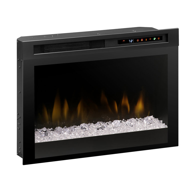 26'' Black Electric Firebox with Acrylic Ember Bed