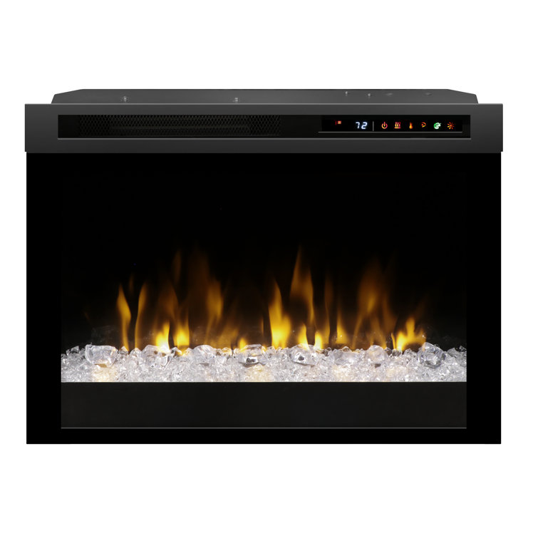 26'' Black Electric Firebox with Acrylic Ember Bed