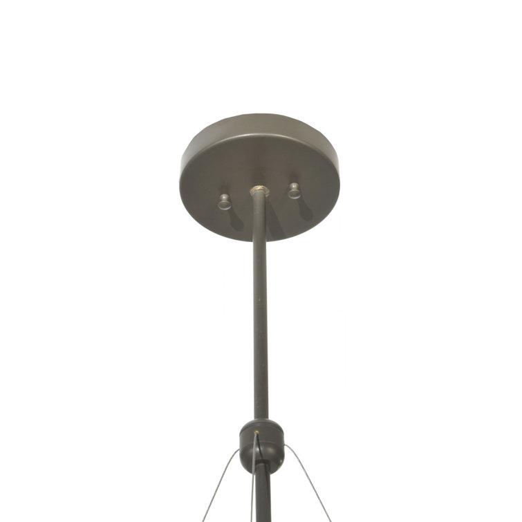 Timeless Bronze and Glass 3-Light Indoor/Outdoor Pendant
