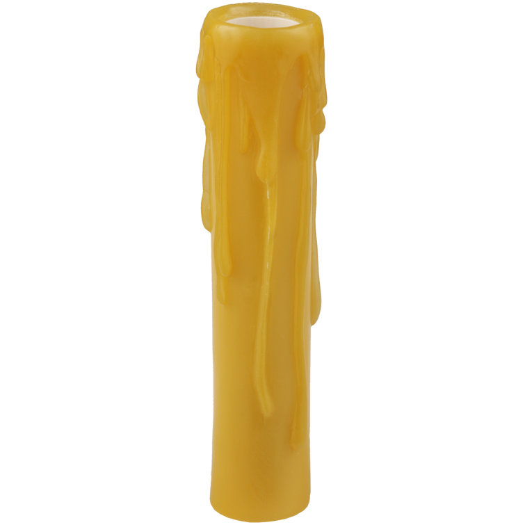 6-Inch Honey Amber Polyresin Tabletop Votive Holder