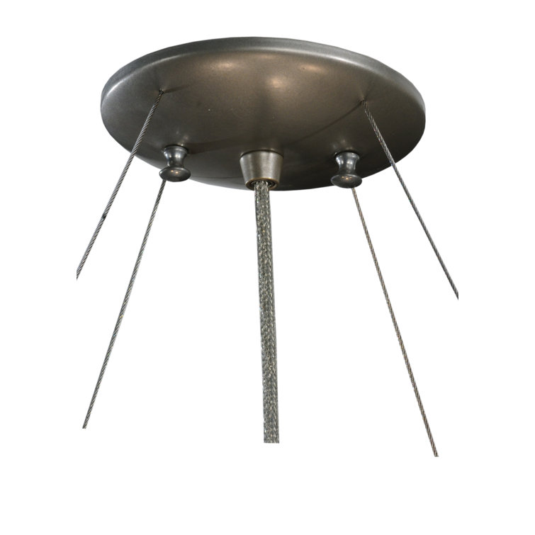Metro Fusion 4-Light Brushed Nickel & Glass Indoor/Outdoor Pendant