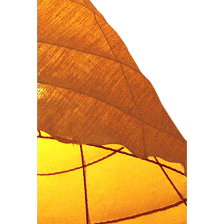Cinnamon Burlap Textured 3-Light Pendant in Oil Rubbed Bronze