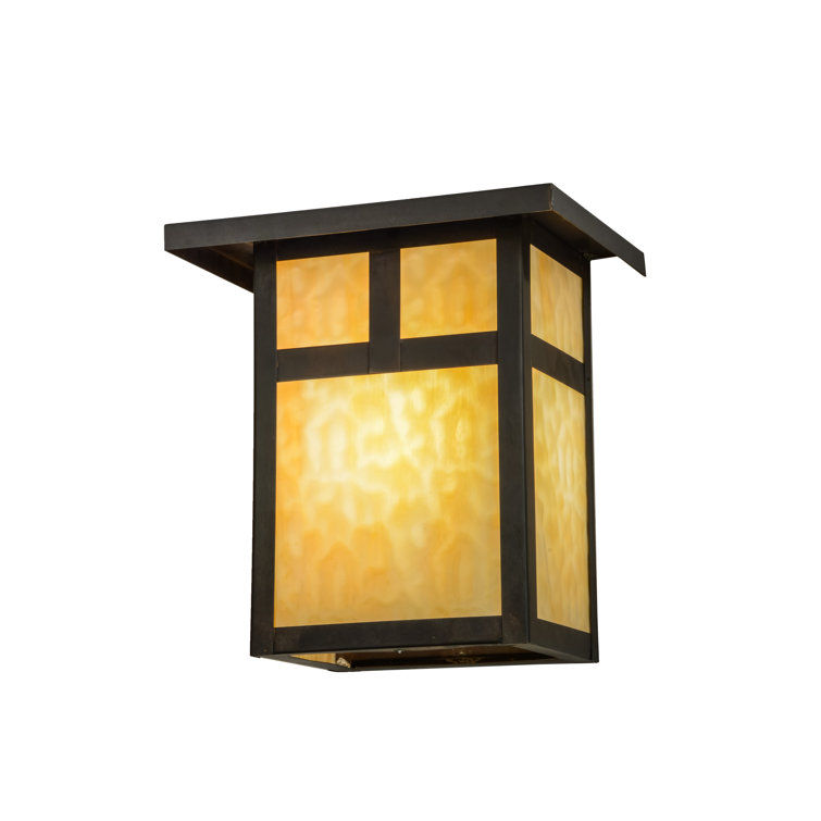 Hyde Park 12.5" Handcrafted Solid Brass Mission Wall Sconce
