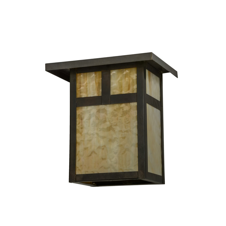 Hyde Park 12.5" Handcrafted Solid Brass Mission Wall Sconce