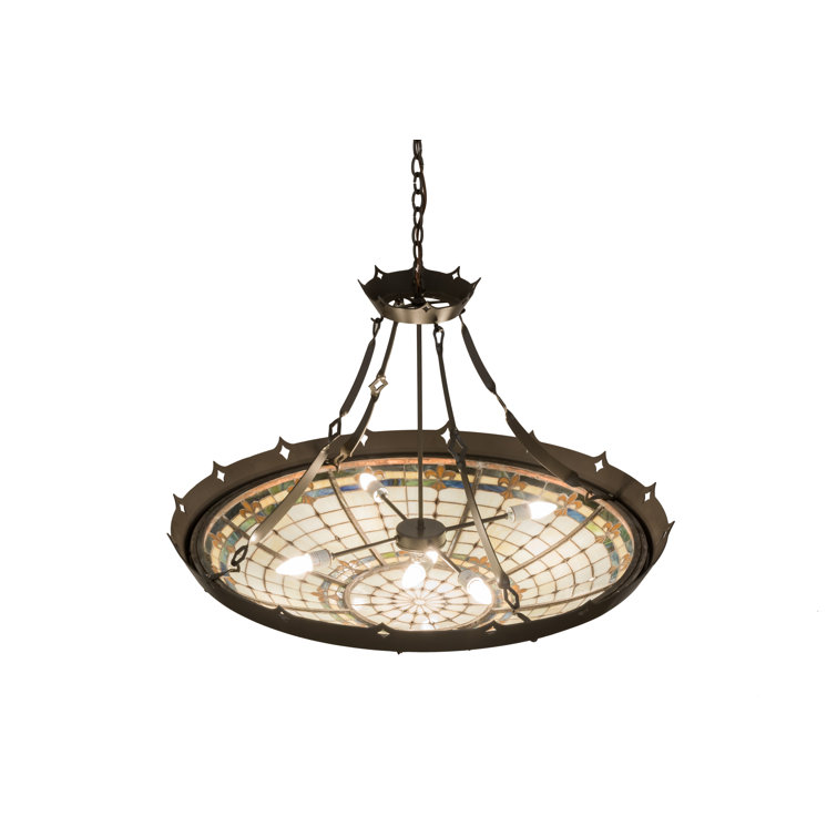 Timeless Bronze 40" Glass LED Indoor/Outdoor Pendant