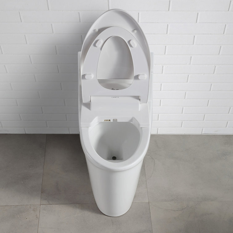 Calero White Electric Bidet Elongated Toilet Seat