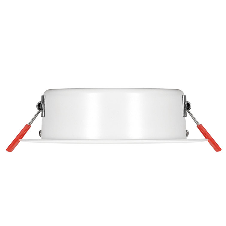 White Ultra Slim 4'' LED Recessed Lighting Kit, 4-Pack